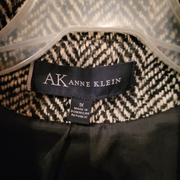 Anne Klein Womens Herringbone Peacoat SIZE XL - Picture 5 of 7